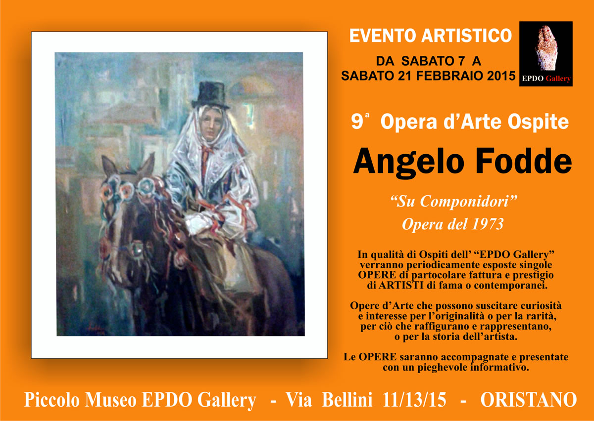 Angelo Fodde - Museo EPDO Gallery - Via Bellini 15 ORISTANO